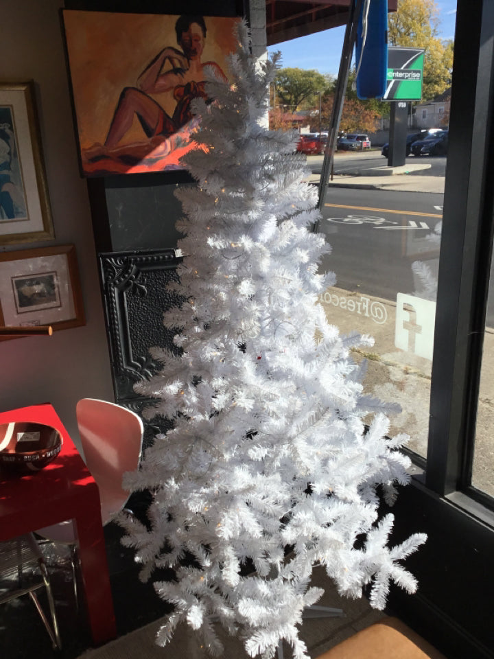 Christmas White Christmas Tree Pre-Lit Holiday Item