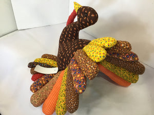 Thanksgiving Autumn Fabric Turkey Holiday Item