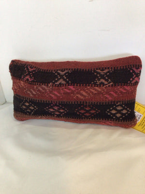 Red/Black Wool Pillow