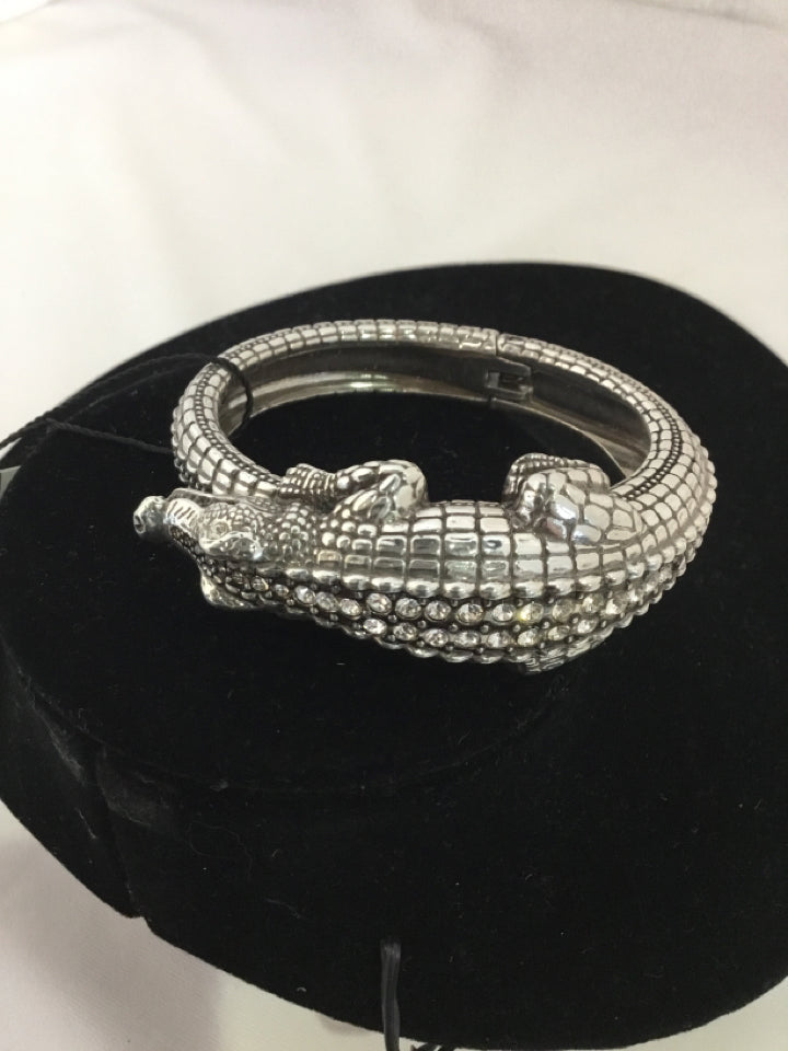 Silver Alligator Bracelet