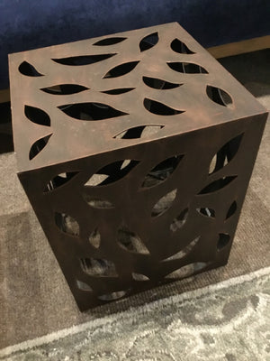 Metal Cut Out Rust Table