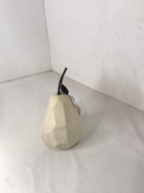 White Ceramic Pear Figurine