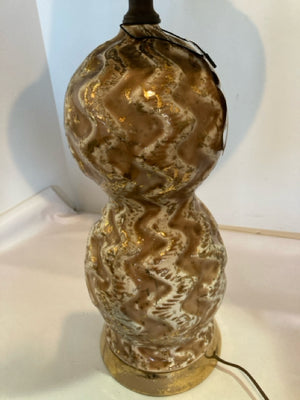 Brown/Gold Ceramic Lamp