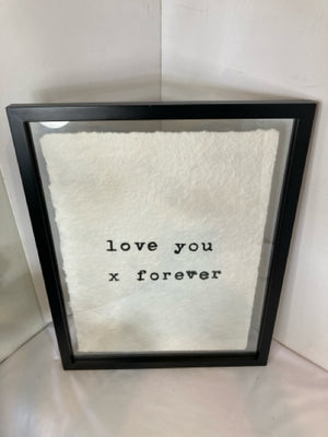 White/Black Words Framed Art