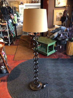 Floor Bronze Metal Circles Lamp