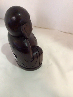 Brown Wood Buddha Statue