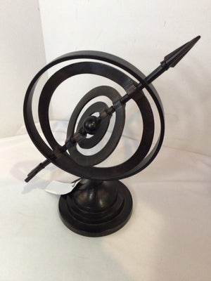 Bronze Metal Compass Globe Statue