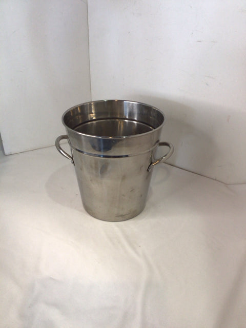 Silver Metal Handles Bucket