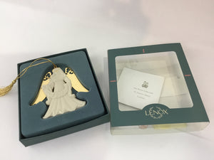 Lenox Cream/Gold Angel Holiday Ornaments