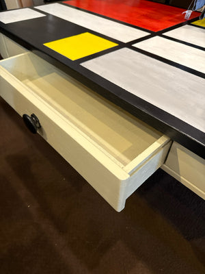 Custom designed Wood Painted Coffee Multi-Color Table