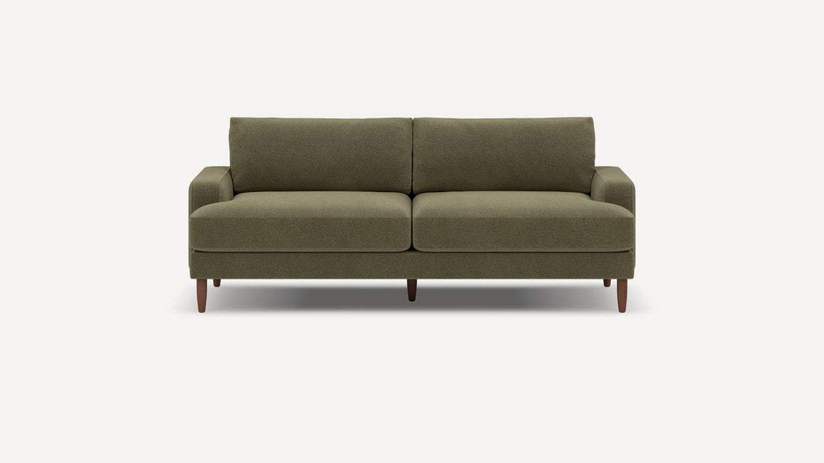 Burrow Modular Chenille Green Sofa/Couch 76JGK222