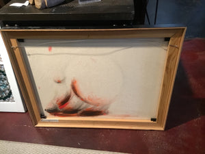 Orange Woman Framed Art