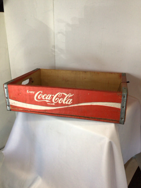 Vintage Wood Coca Cola Red Box