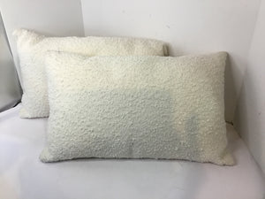 Pair Cream Boucle Rectangle Pillow Set