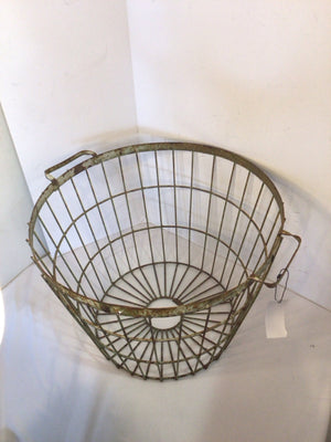 Egg Green Metal Basket