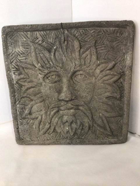 Gothic Cement Face Gray Wall Decoration Art