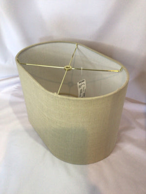 Beige Linen Oval Lamp Shade