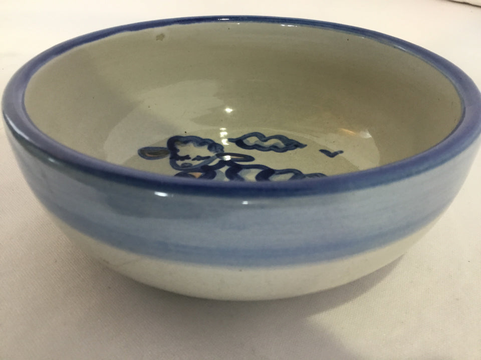 Gray/Blue Pottery Bowl