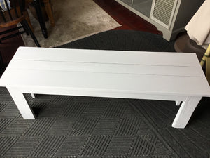 Gray Wood Bench