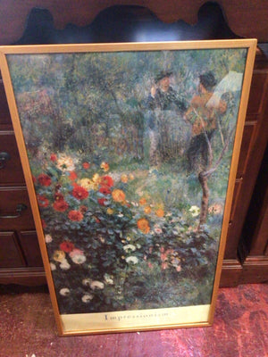 Multi-Color Flower Garden Framed Art