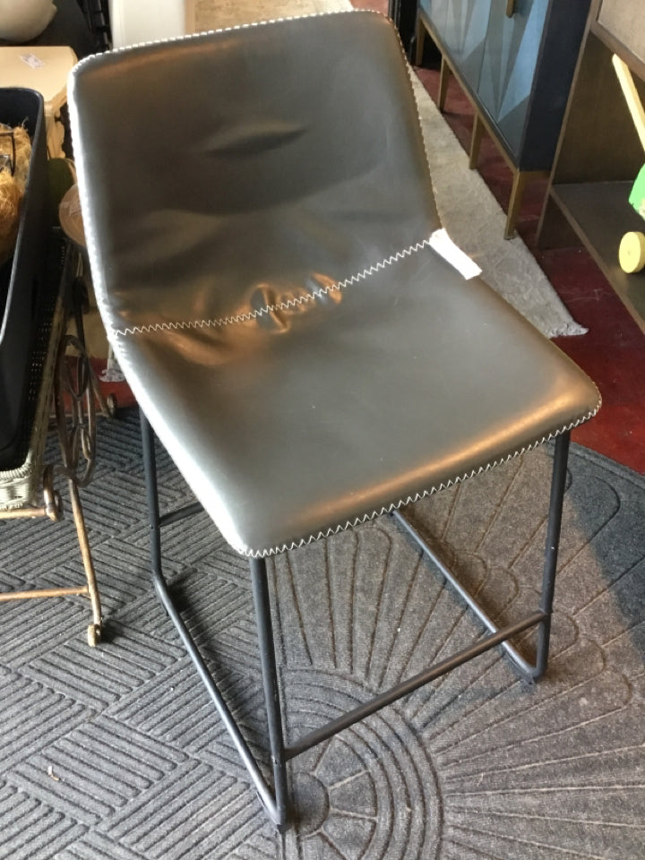 Bar Height Vinyl Gray Barstool/Bar Stool
