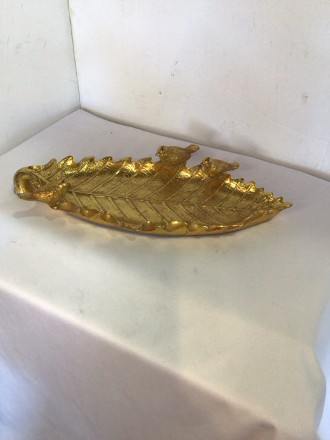 Gold Resin Birds Plate