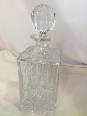 Clear Glass Lidded Canister