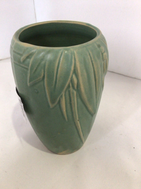 McCoy Vintage Green Ceramic Vase