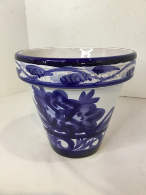 Blue/White Terracotta Planter