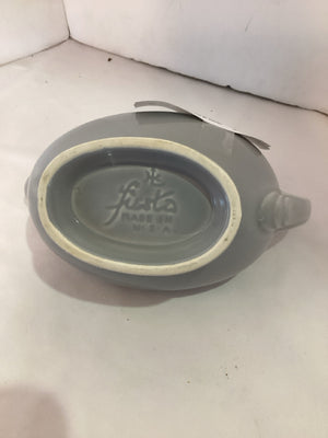 Fiestaware Vintage Gray Ceramic Gravy Boat