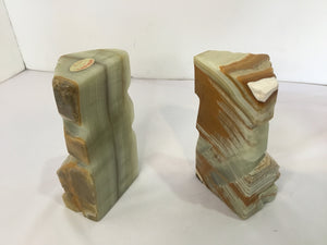 Aztec Multi-Color Marble Tiki Book Ends