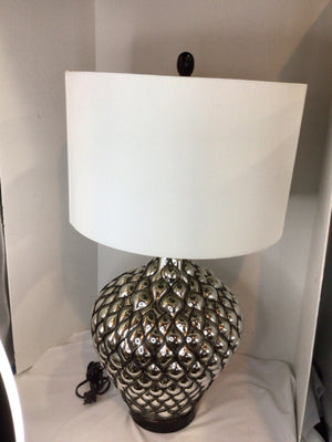 Silver Mercury Glass Lamp