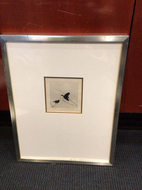 Signed Black/White Framed Art
