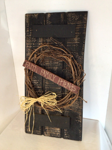 Country Wood Words Black Wall Decoration Art