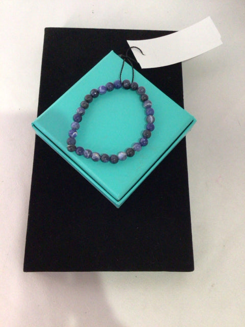 Blue Beaded Bracelet