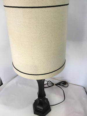 Rustic Cream Resin Lamp