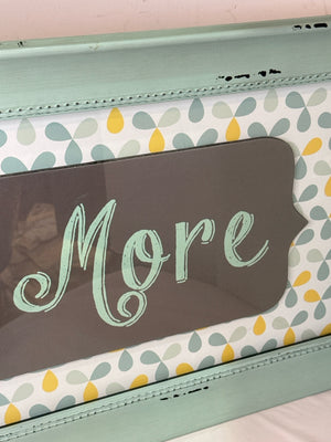 Farmhouse Aqua Words Framed Art