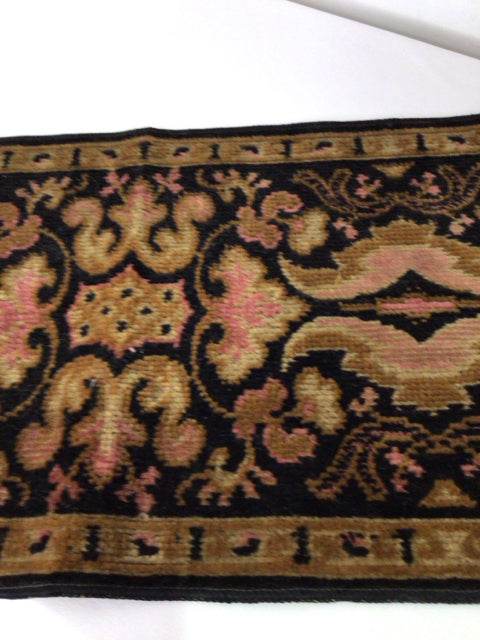 Tapestry Brown/black Cotton Table Runner