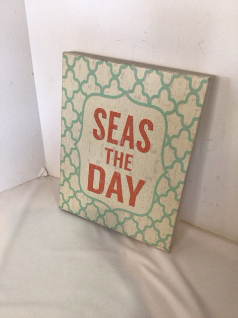 Nautical Words Red, White & Blue Wall Decoration Art