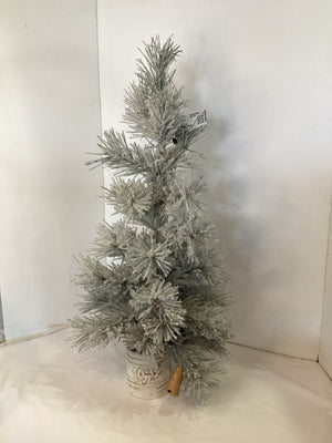 Christmas Green/White Christmas Tree Frosted Holiday Item