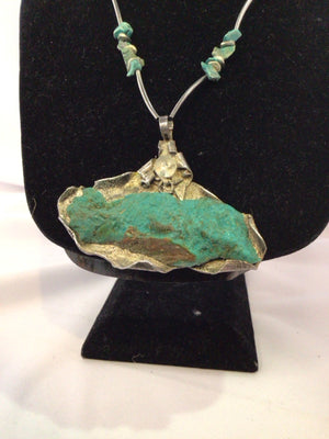 Native American Sterling Silver Turquoise Necklace