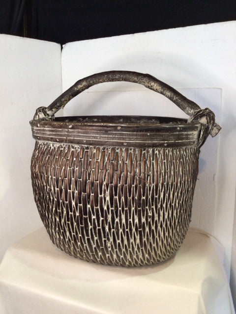 Brown Wood Basket