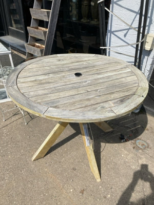 Outdoor/Outside Teak Brown Table