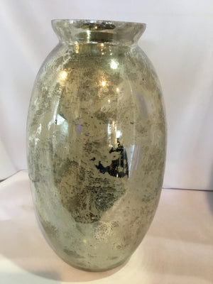 Silver Mercury Glass Vase