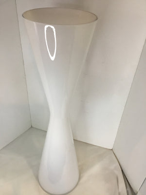 White Glass Vase