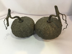 Pair Metallic Glitter Pumpkin Holiday Item