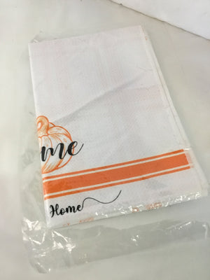 White/Orange Pumpkin Towel