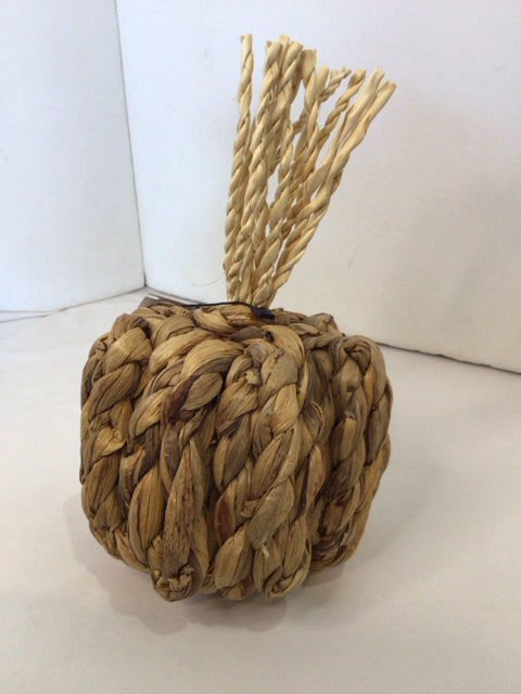 Fall Natural Seagrass Pumpkin Holiday Item