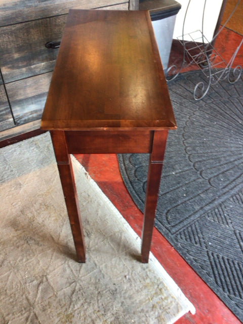 Wood Drawer End/Side Brown Table