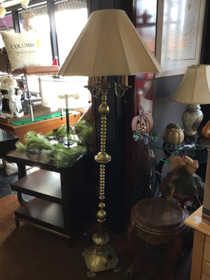 Floor Brass 3 Arm Lamp